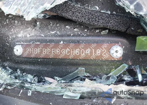 2012 Honda Civic Ex из США, поврежденный, VIN 2HGFB2F89CH609182